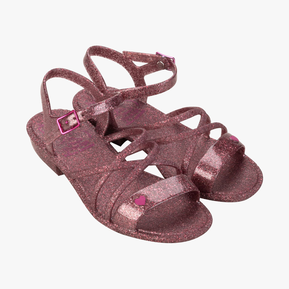 SANDALIA SALTO JUV MNA 23128 BE662-ROSA GLITER 28