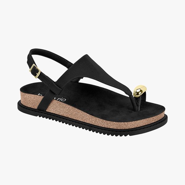 SANDALIA RASTEIRA DEDO 8524-109 PRETO 34