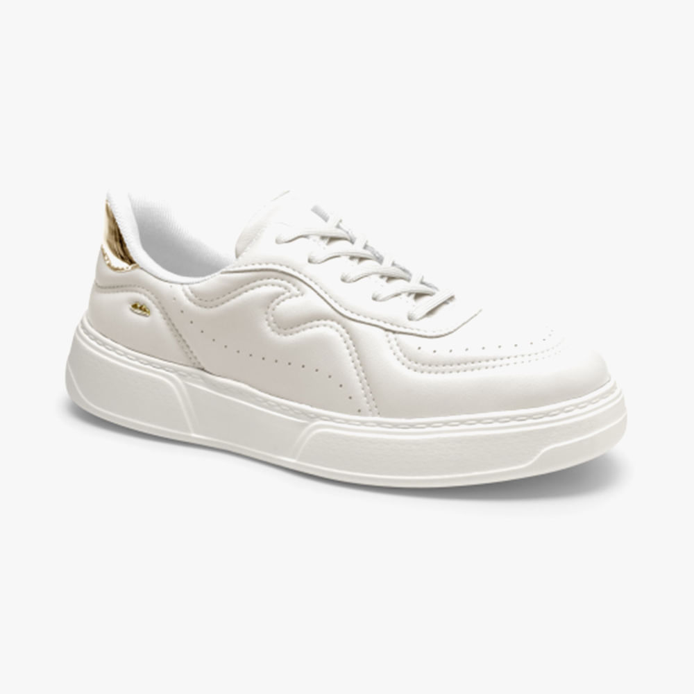 TENIS CASUAL MODA DA514 WHITE 35