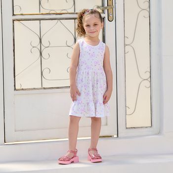 Sandália Infantil Flatform Flores