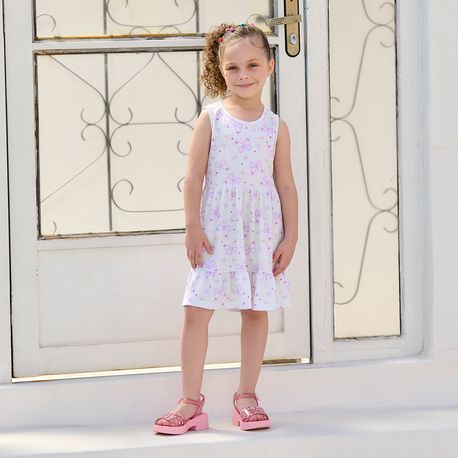 SANDALIA INF MNA 23376 BS688-ROSA/ROSA TRANSPARENTE 36