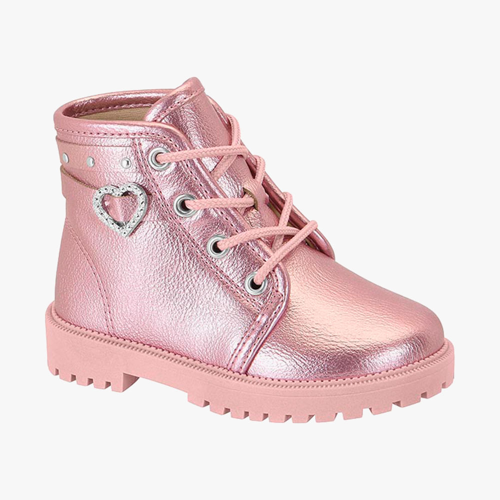 BOTA COTURNO COM FIVELA CORACAO BB MNA 2126526 ROSA - 78276 20
