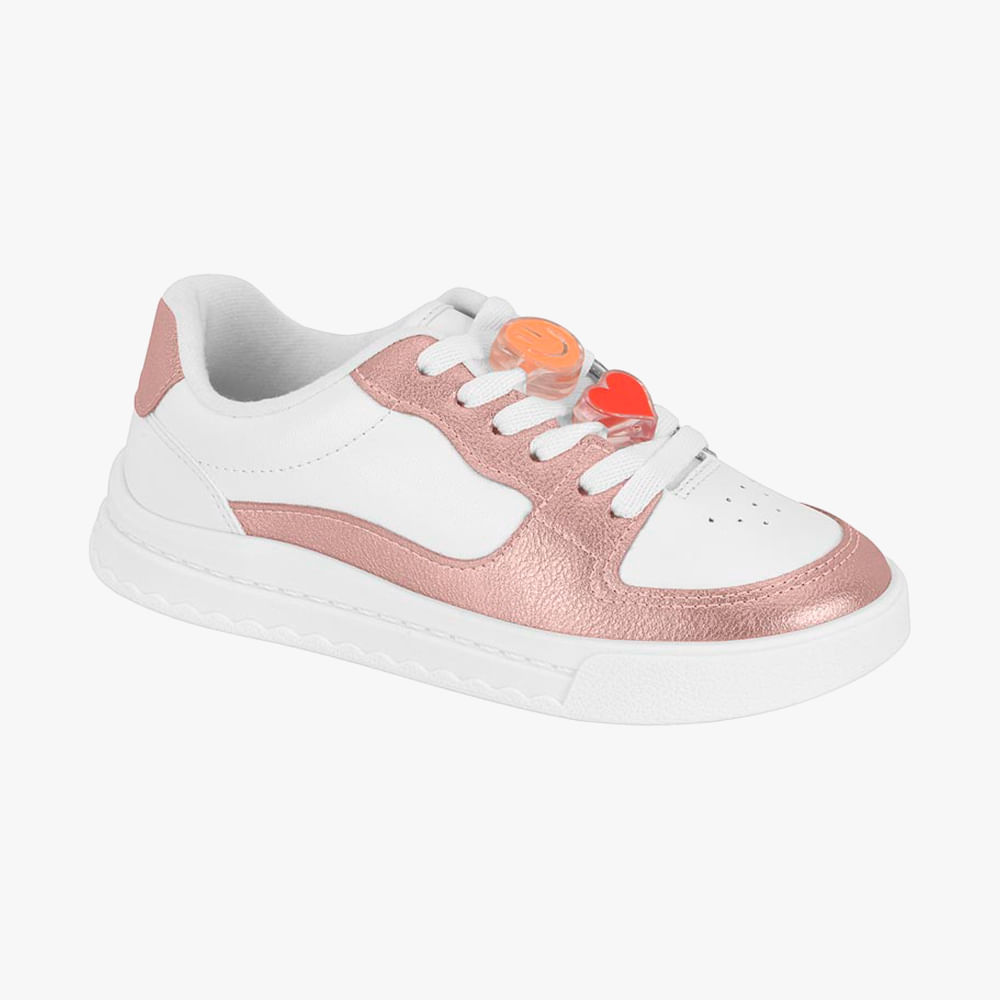 TENIS JUV MNA 2575 107 96929-BRANCO/ROSAVELHO 36