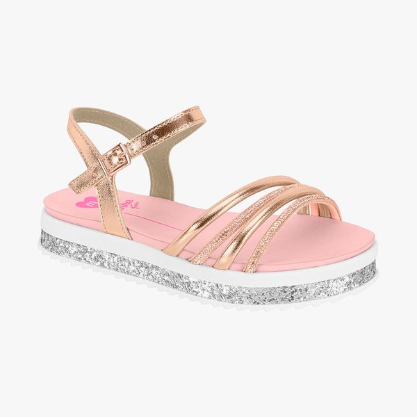 SANDALIA JUV MA 2305 1567 100108-OURO ROSADO/ROSA 32