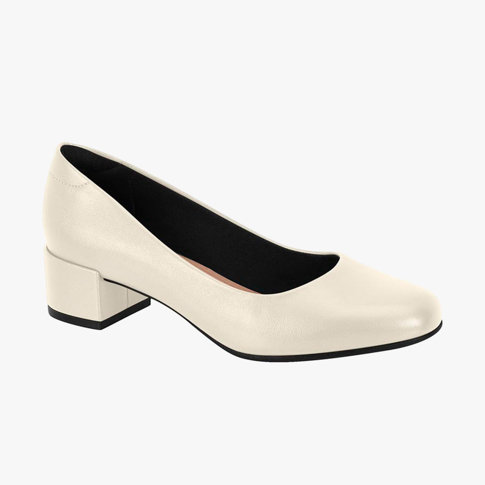 SCARPIN SALTO BAIXO 4301100 BCO OFF NP 35