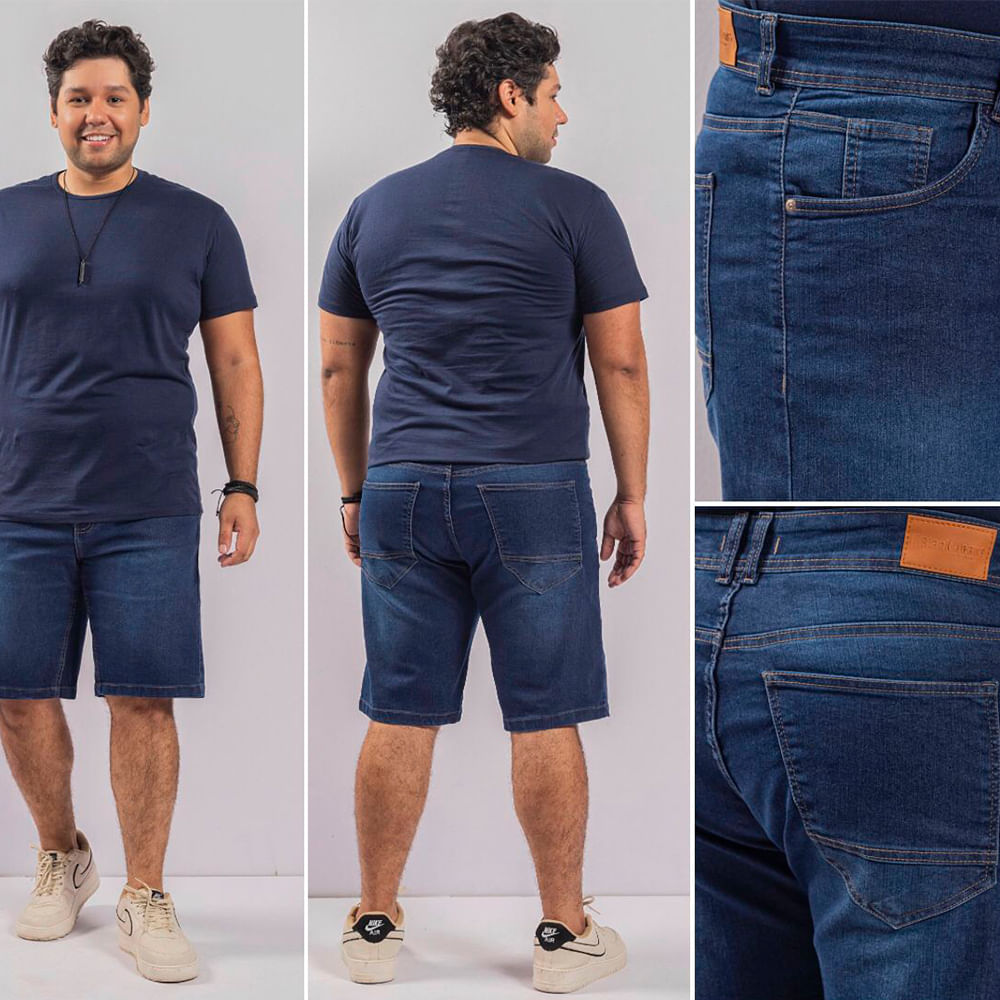 BERMUDA JEANS LAV ESCURA 503243 JEANS 50