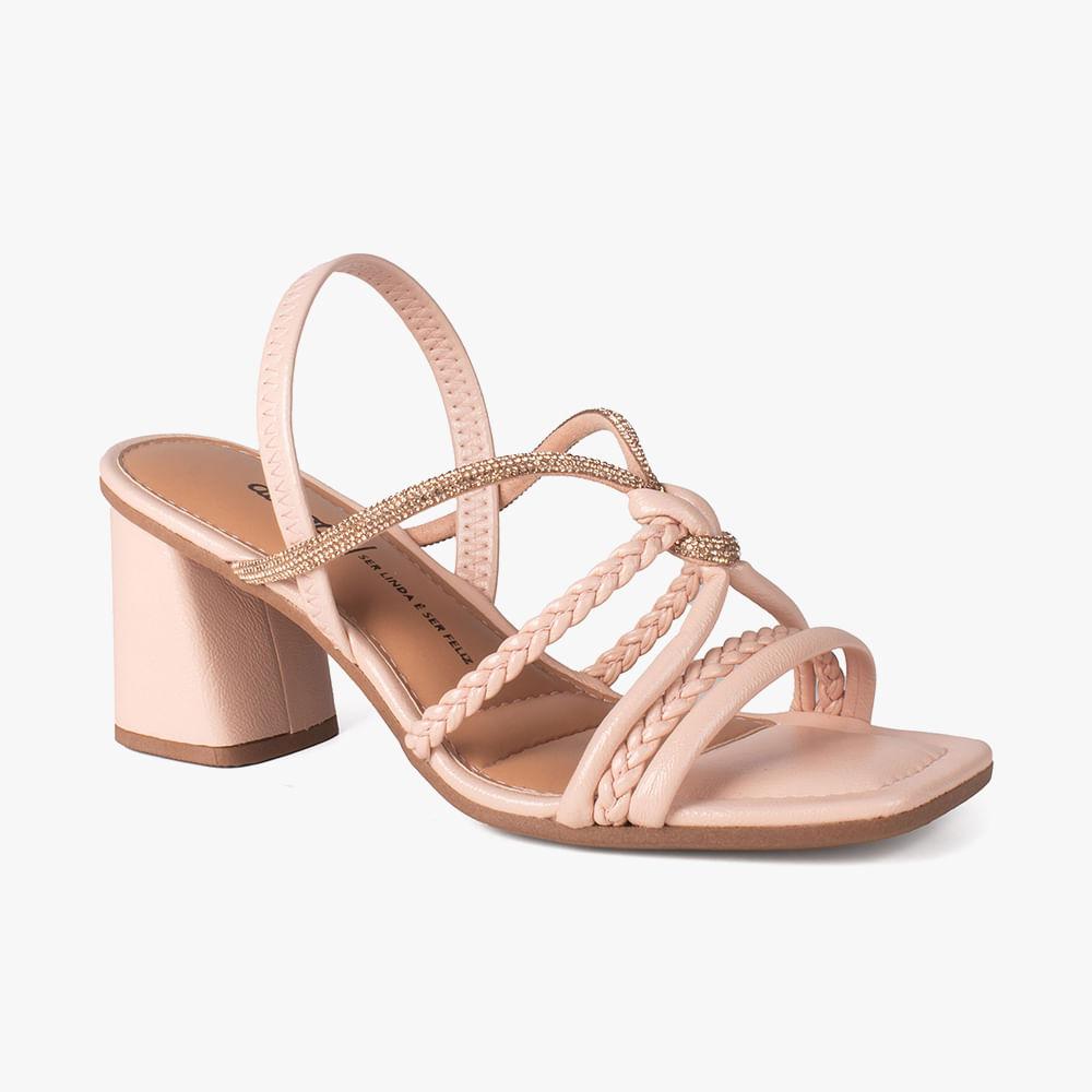 SANDALIA BRILHO Y9761	 0005 ROSADO						 36