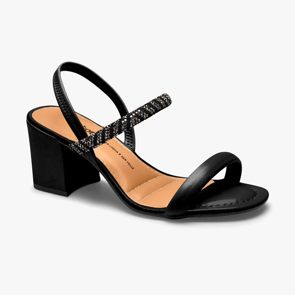 SANDALIA SALTO TIRA Y9962 0004-PRETO/PRETO 34