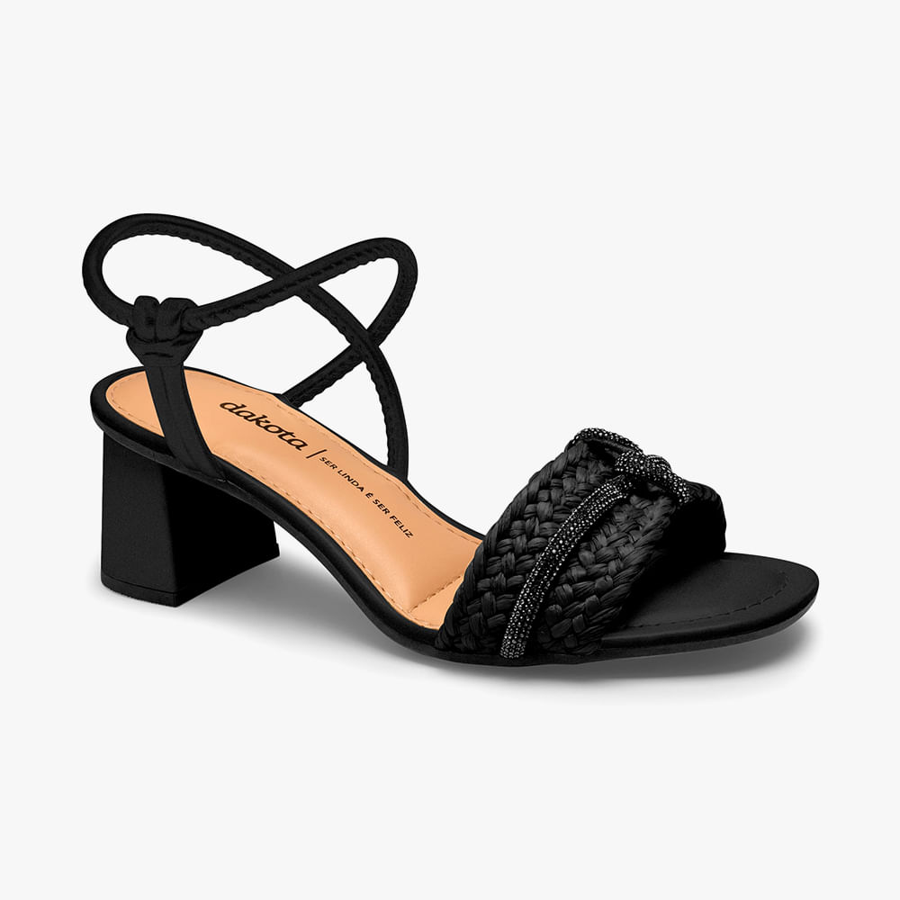 SANDALIA SALTO TRESSE Y9743 0004-PRETO/PRETO 34