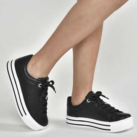 TENIS CASUAL 10 013	 NAPA PRETO 34