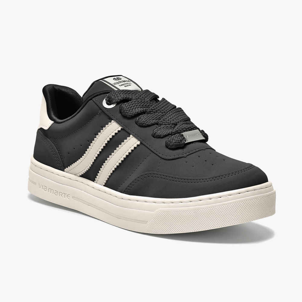 TENIS CASUAL MODA 		 281 001	 02 PTO/MARFIM 34