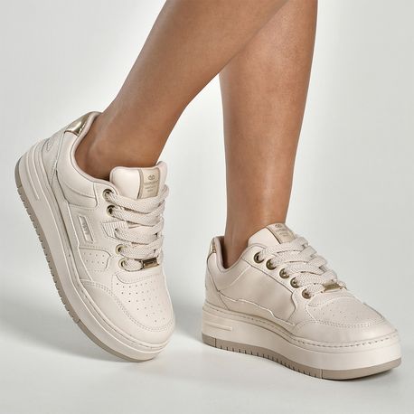 TENIS CASUAL 306-001	 NP MARFIM/GOLD 34