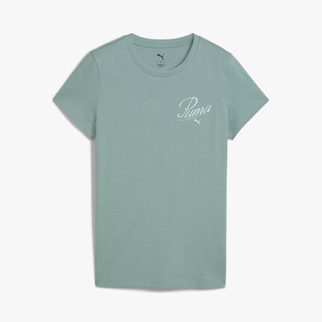 CAMISETA ESS SCRIPT TEE 684982-30 30-GREEN MOON GG