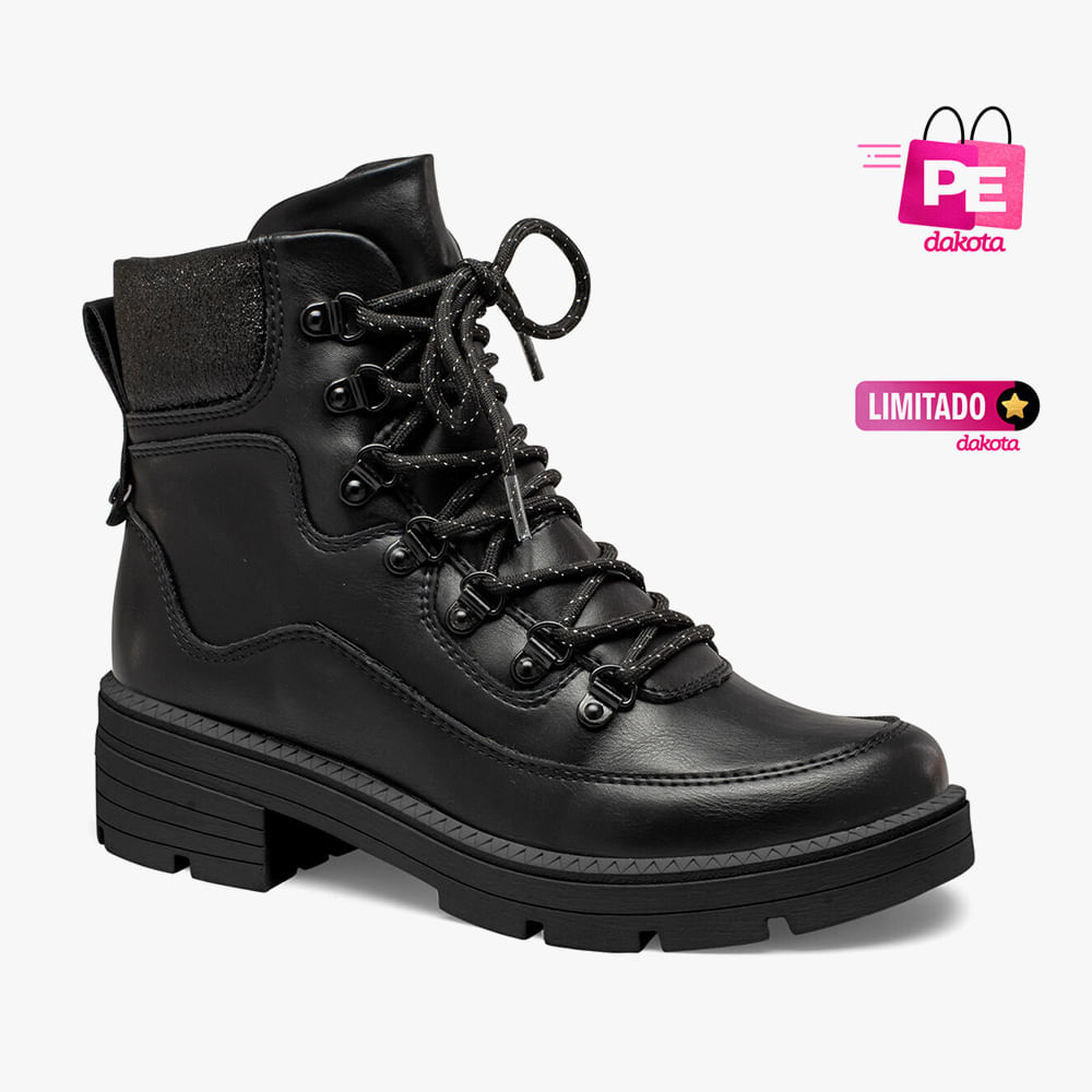 BOTA COTURNO RASTEIRA DA881 0001 PRETO						 34