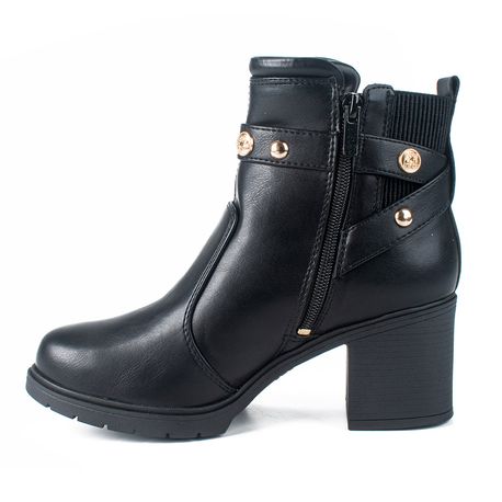 BOTA SALTO GROSSO BAIXO METAIS DA871 0001-PRETO 34