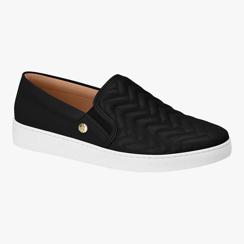 TENIS MODA SLIP ON 1214 1010 PRETO 34