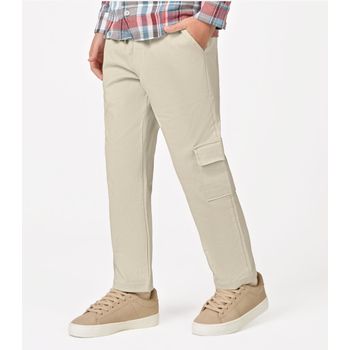 Calça Infantil Masculina Sarja Cotton Trick Nick Bege