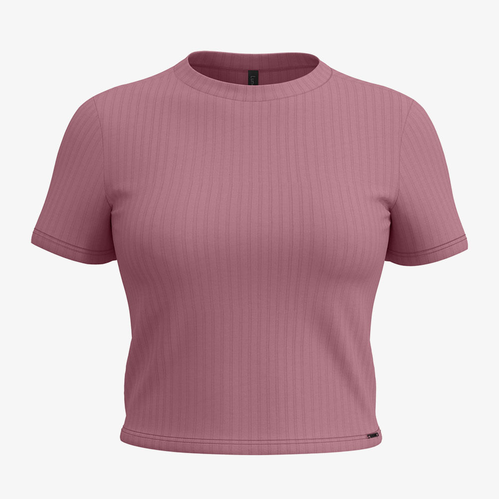 BLUSA MC CANEL VSC CROP GL RED 467 ROSE P