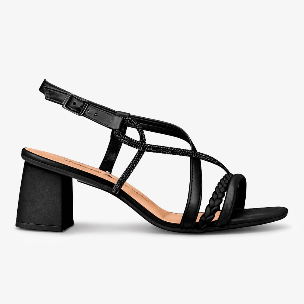 SANDALIA SALTO - DAKOTA DB812 0005 PRETO						 35
