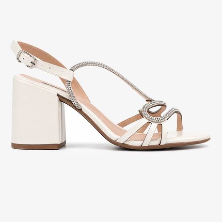 SANDALIA SALTO GROSSO STRASS- VILA ROSA 4062 50313 NAP BAU /STRAS CRISTAL 35