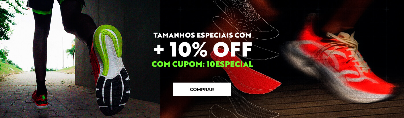 Tamanhos especiais promoção