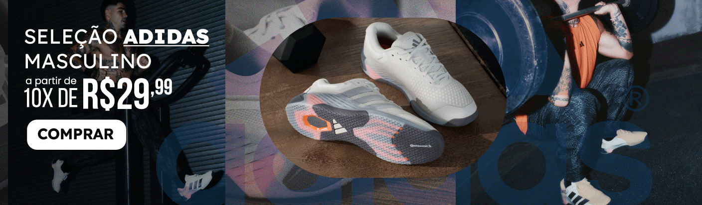 seleção de produtos adidas masculino, confira